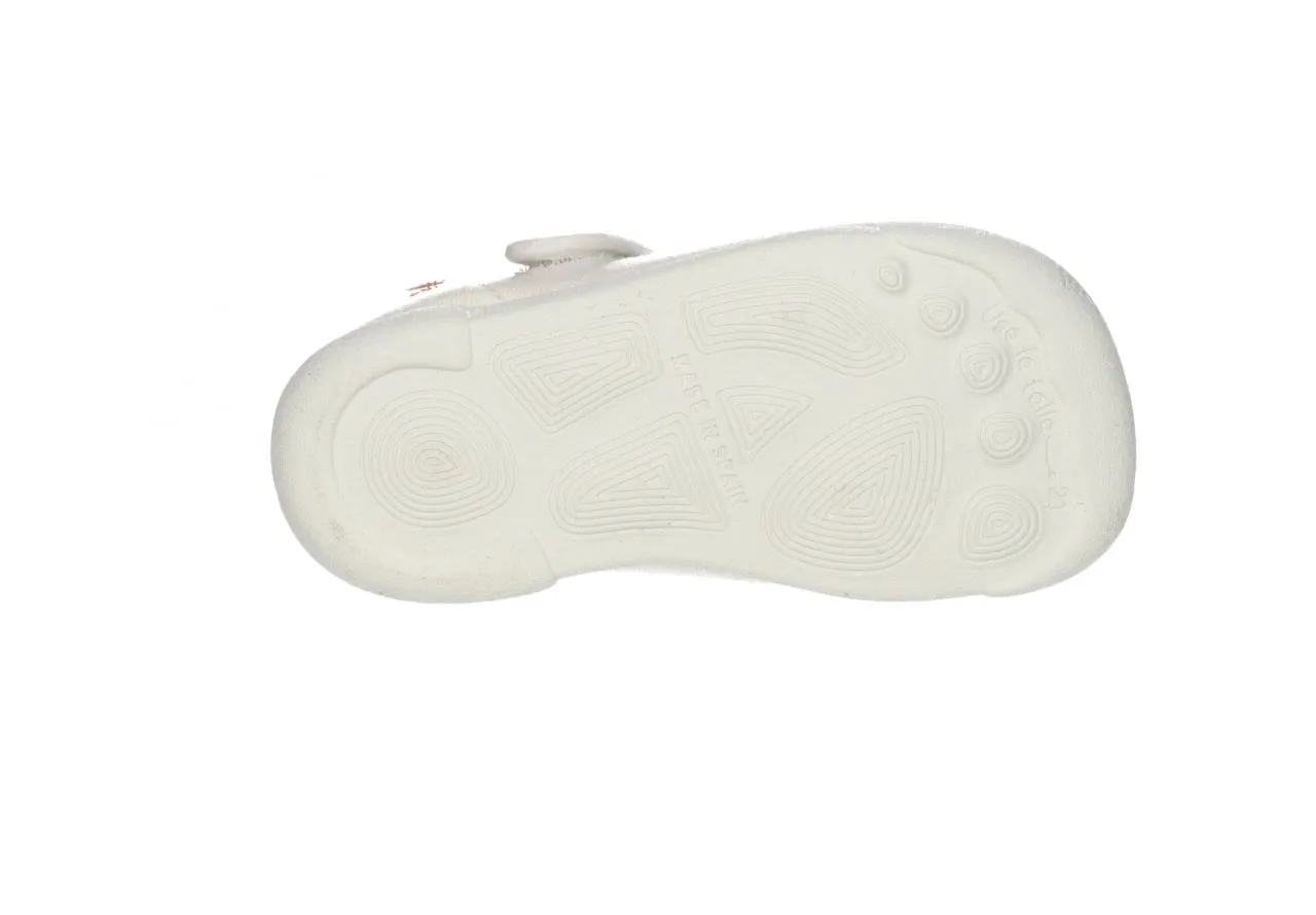Pepito Velcro Lona Blanco