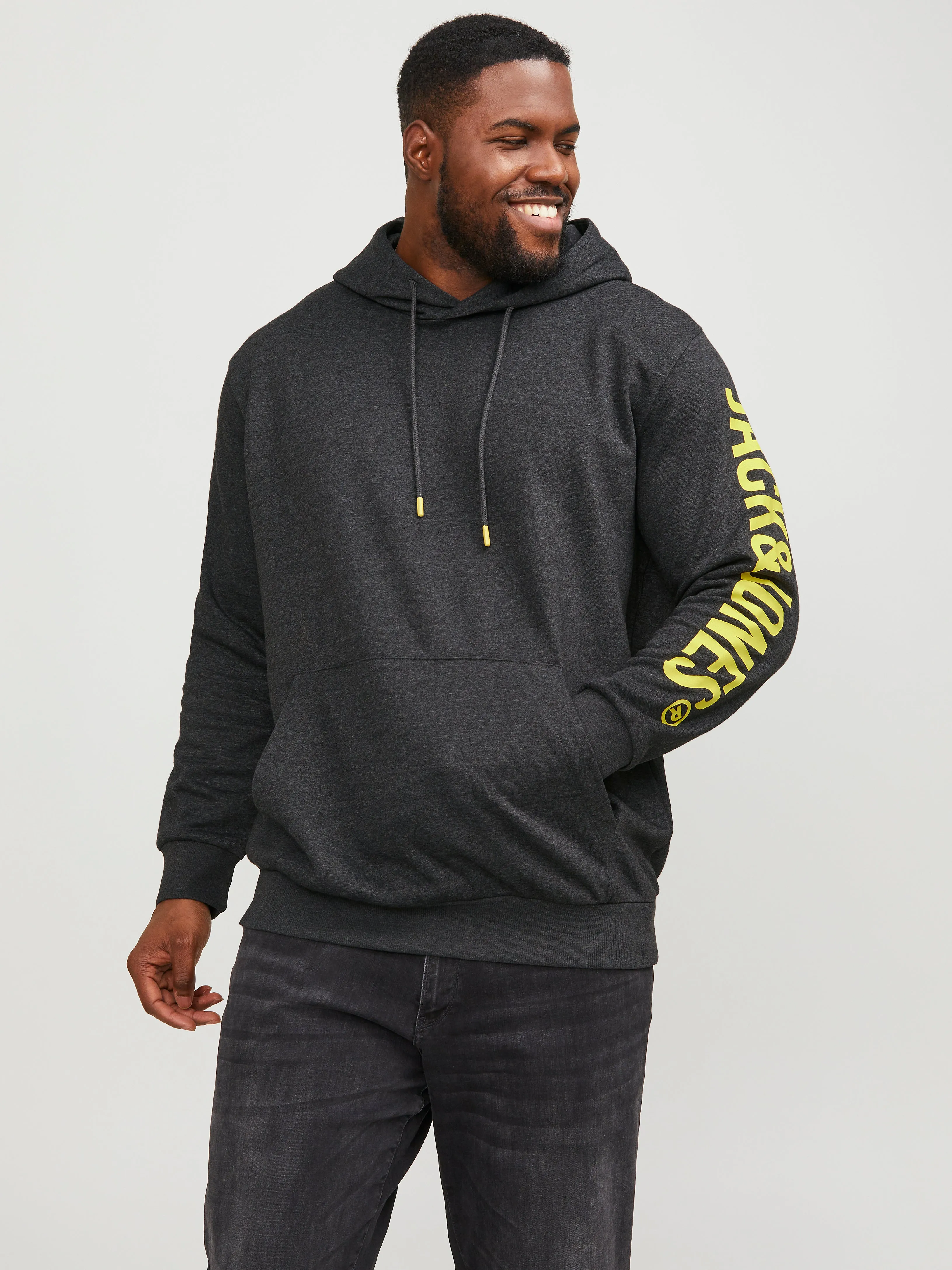 Plus Sudadera con capucha Logotipo | Gris oscuro | Jack & Jones®