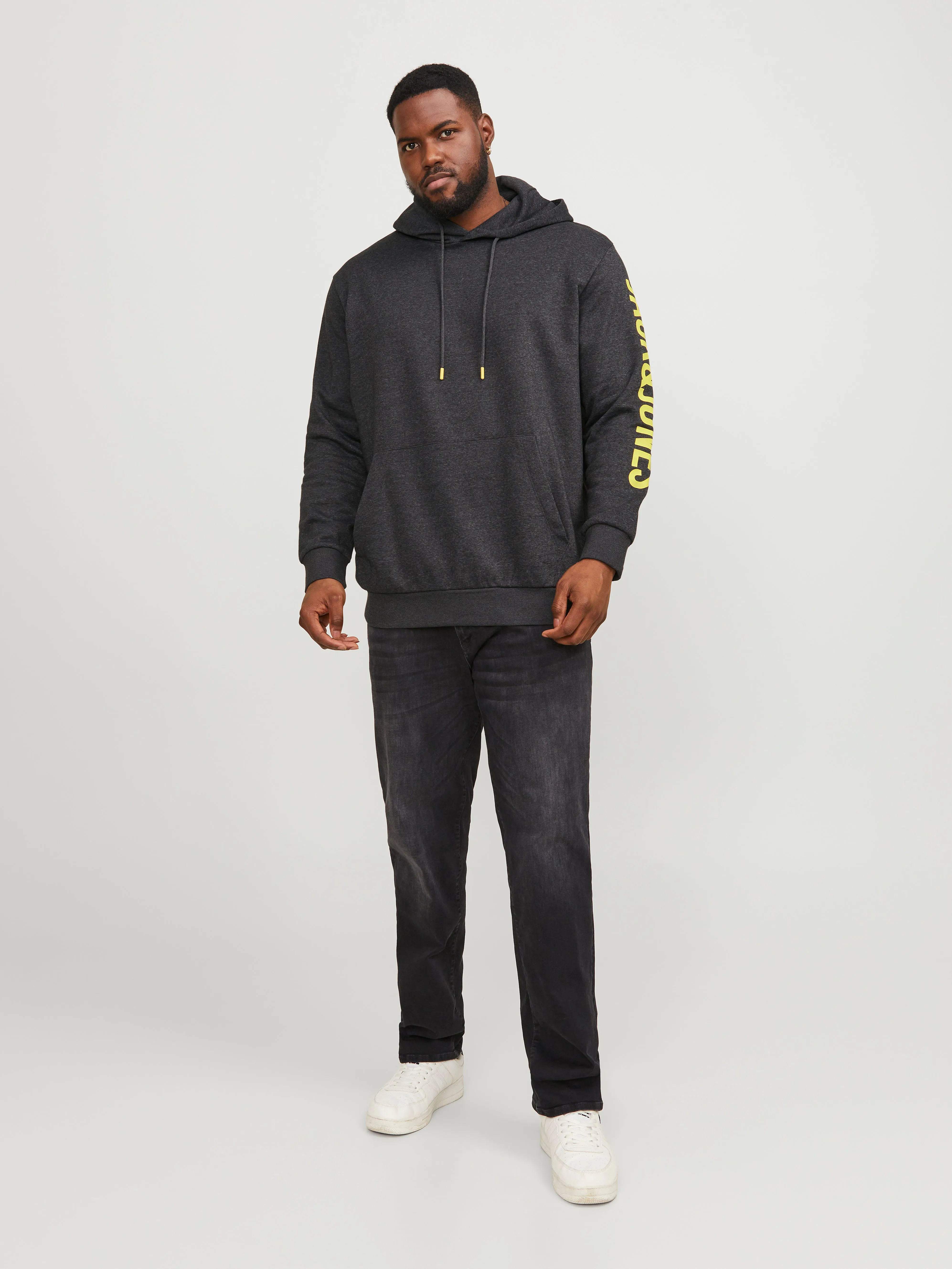 Plus Sudadera con capucha Logotipo | Gris oscuro | Jack & Jones®