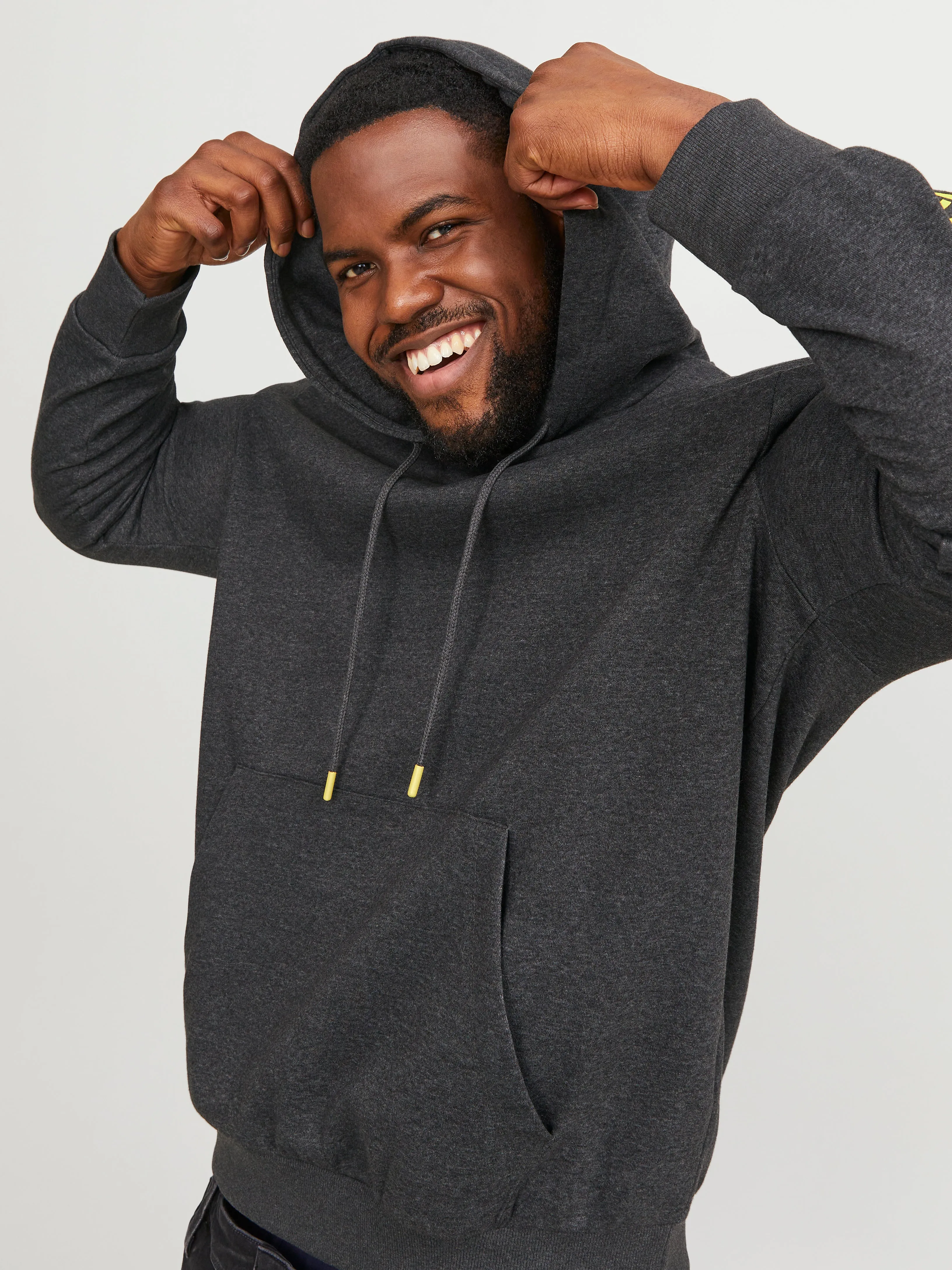 Plus Sudadera con capucha Logotipo | Gris oscuro | Jack & Jones®