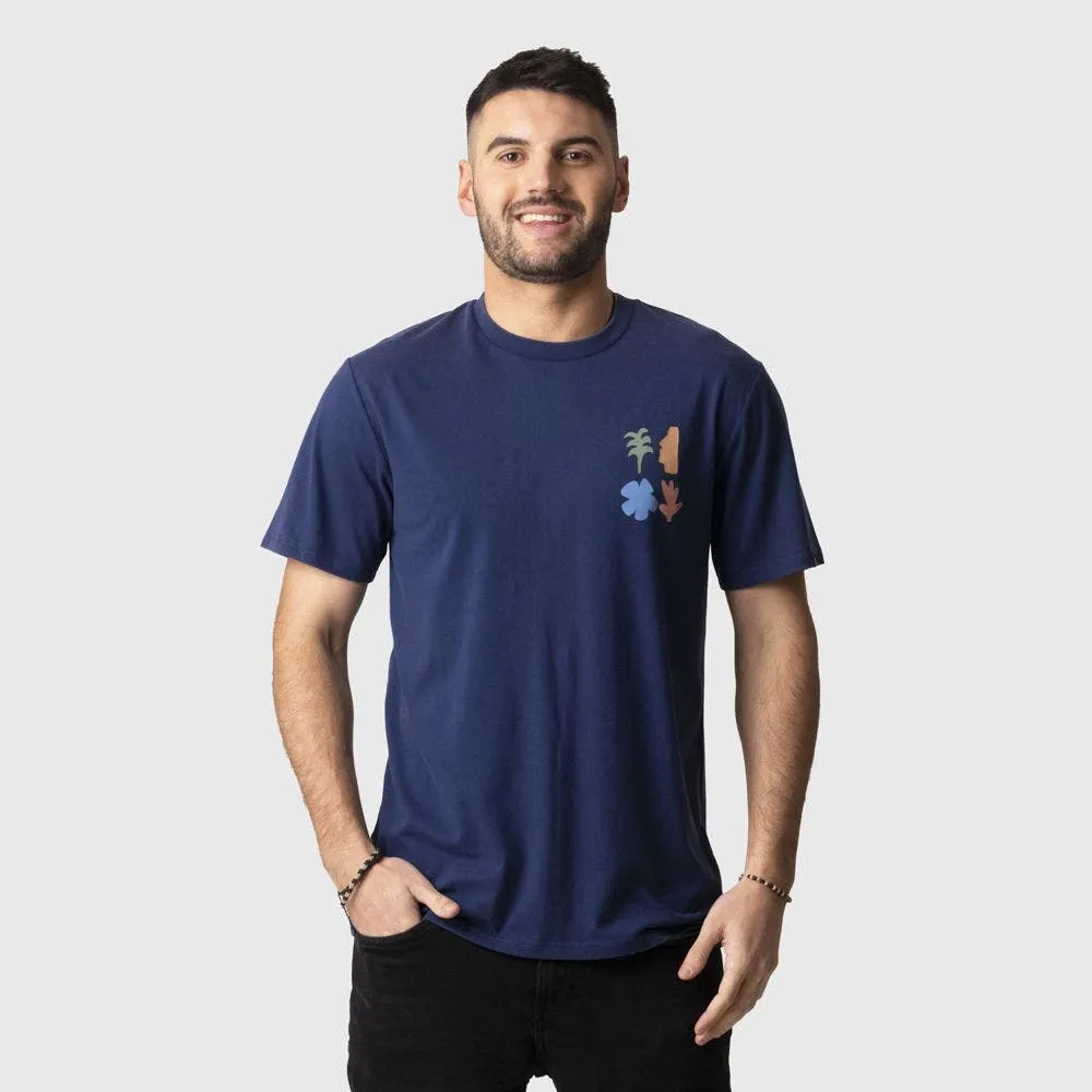 Polera Stoked Iorana Reciclada Hombre Azul