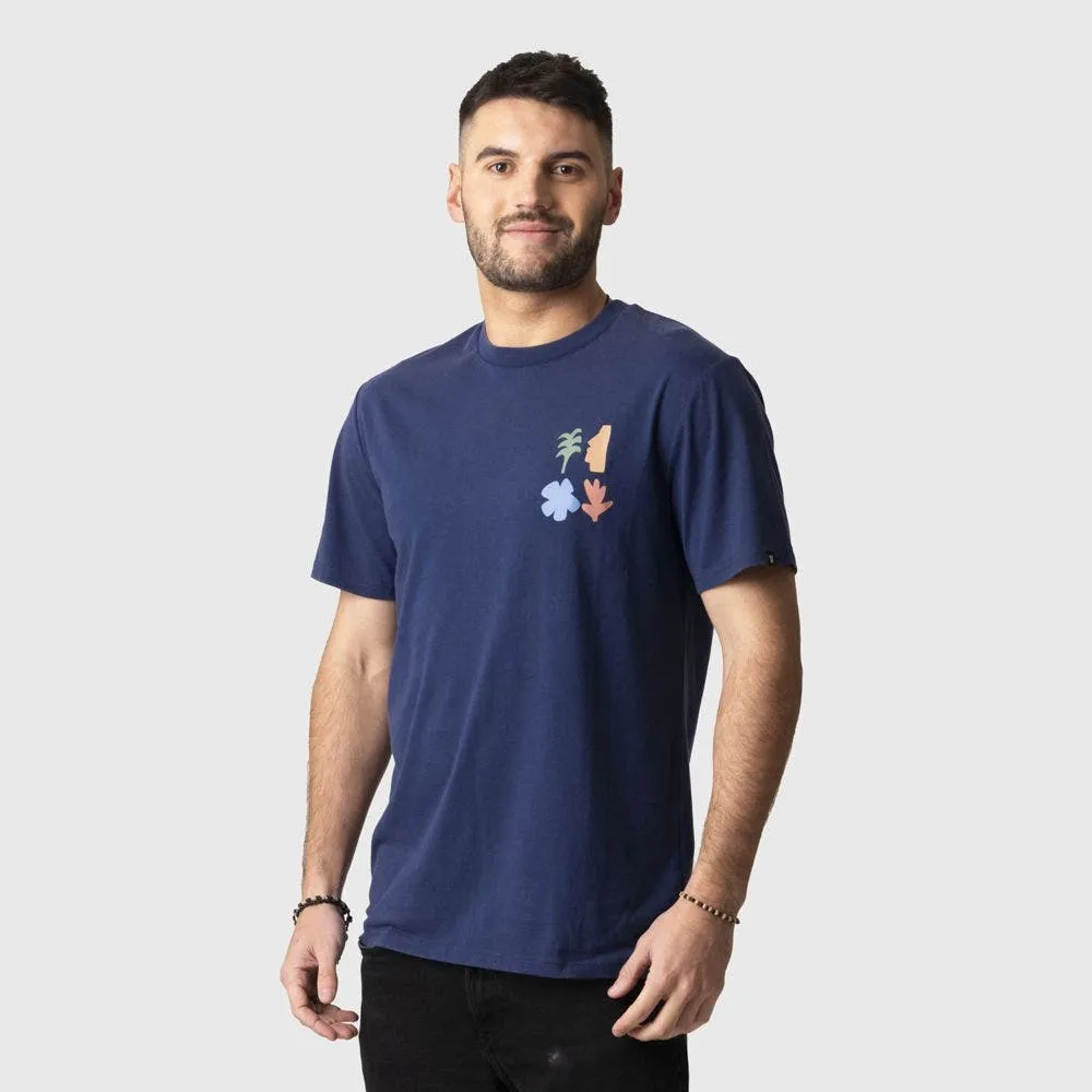 Polera Stoked Iorana Reciclada Hombre Azul