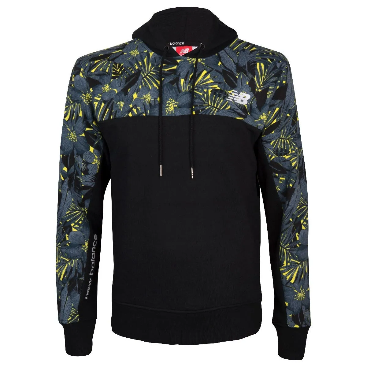 Polerón Hombre New Balance Essentials Stacked Po Hoodie Sumer Negro