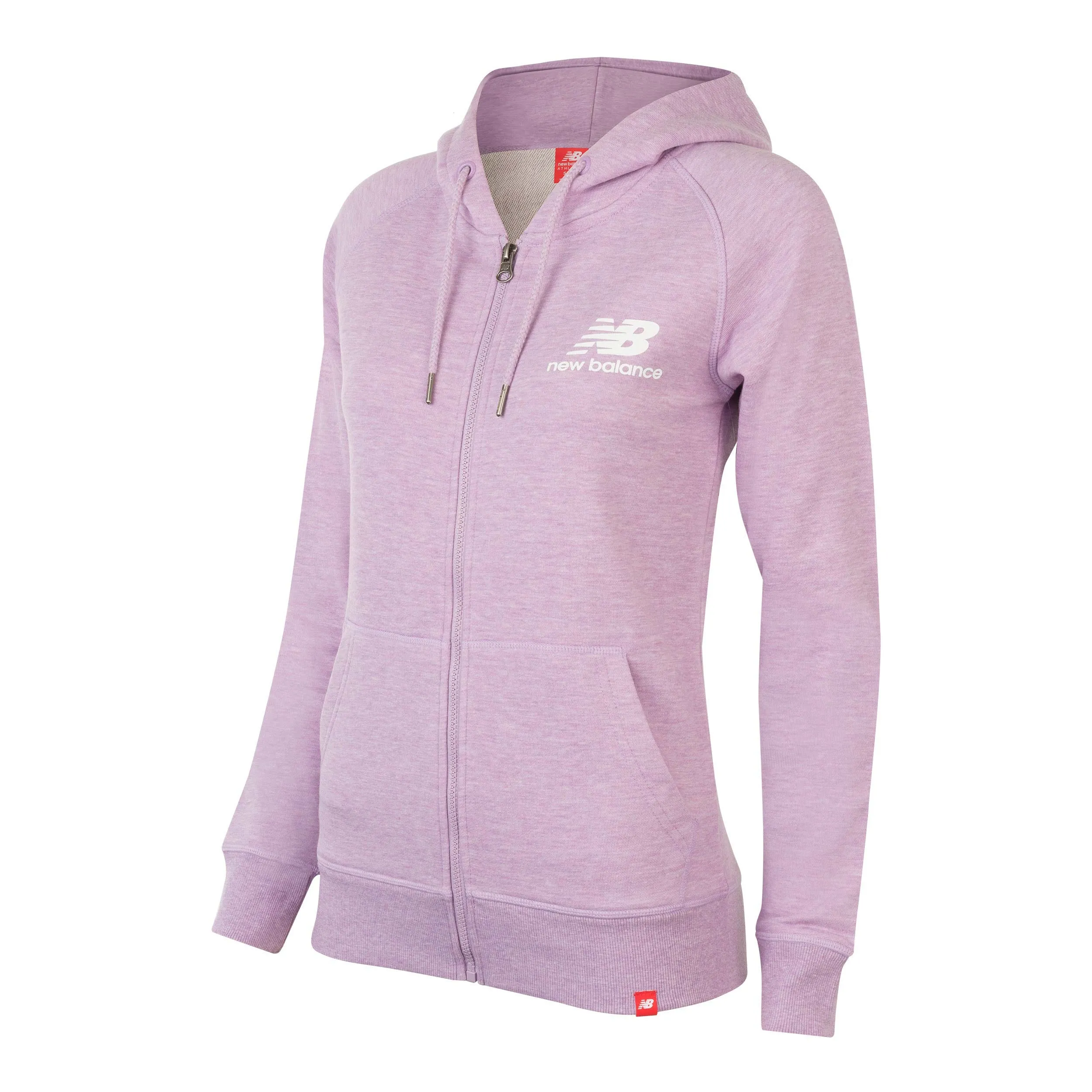 Polerón Mujer New Balance Full Zip Hoodie Lila