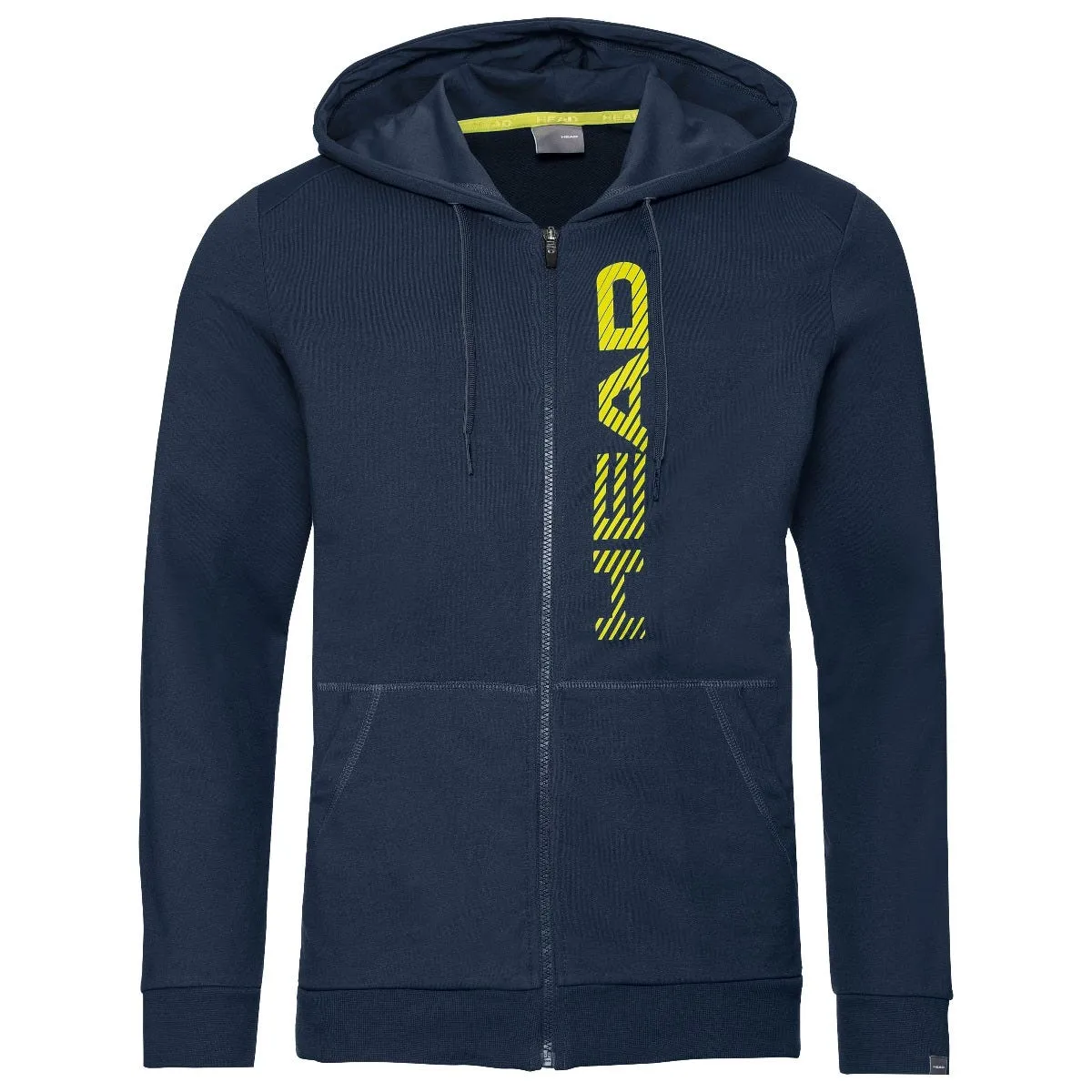 Polerón Tenis Hombre Head Club Fynn Hoodie FZ Azul