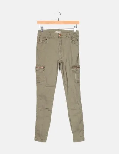 Primark Jeans cargo verde