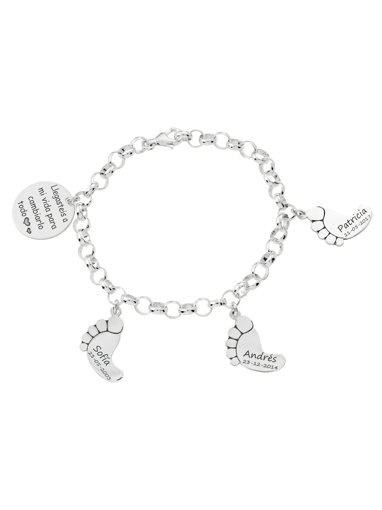 Pulsera Personalizada Plata