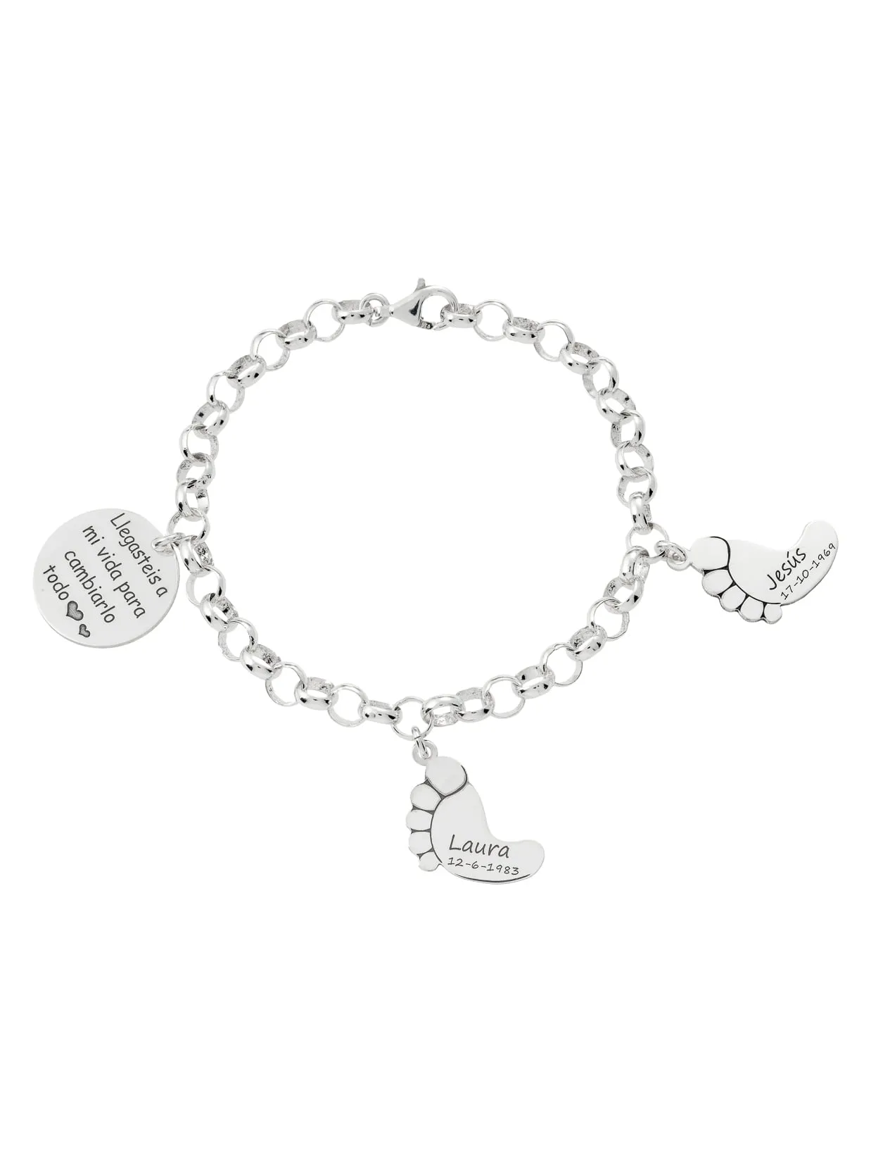 Pulsera Personalizada Plata