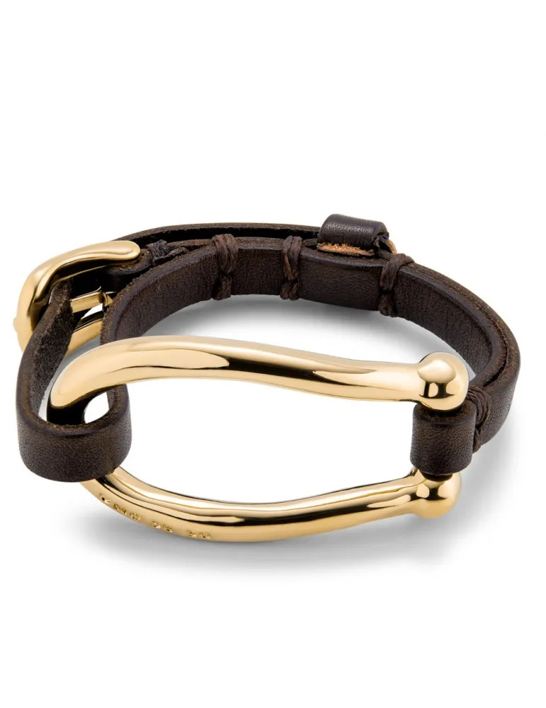 Pulsera Uno de 50 Bruh Dorada