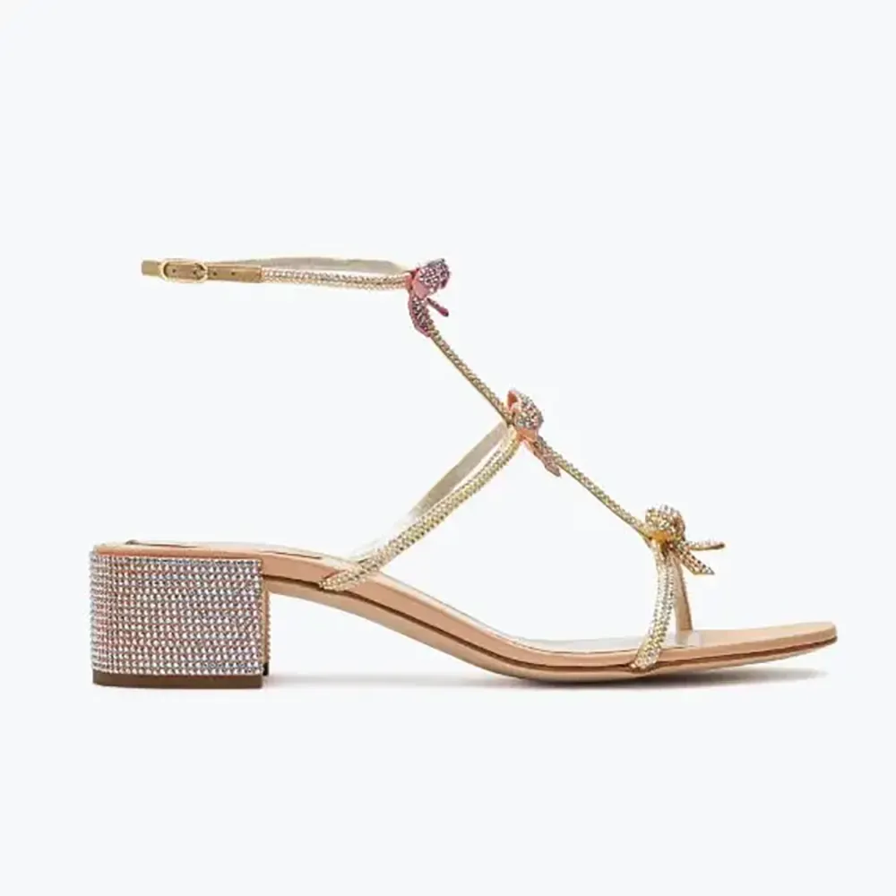 Rene Caovilla Sandalias Mujer con Cordones al Tobillo Caterina C08167040RN01W311