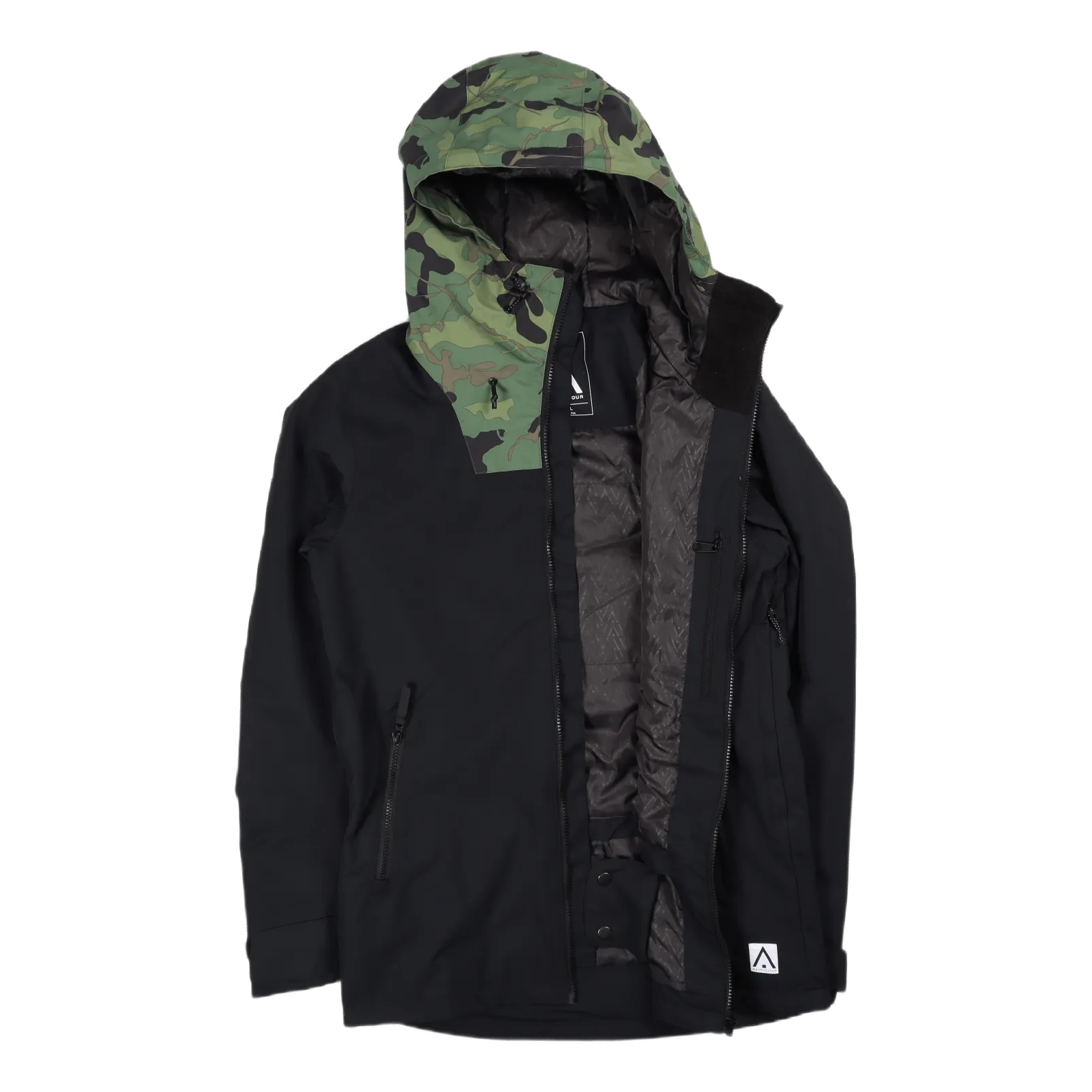 Ropa de color Block Jacket Black