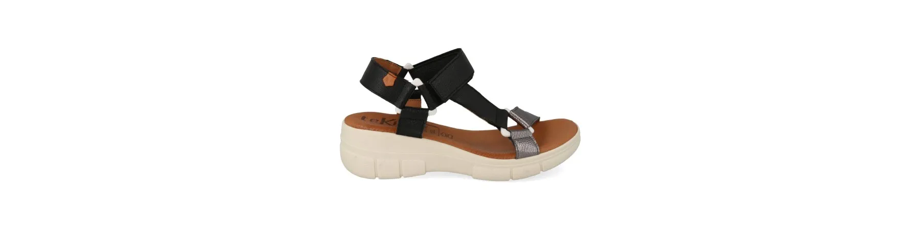 SANDALIAS MUJER OUTLET MOD. OYUKI NEGRO