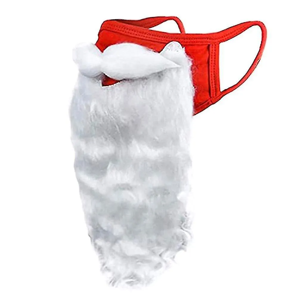 Santa Claus Beard Mask Christmas Face Cover Xmas Party Fancy Dress Cosplay Prop