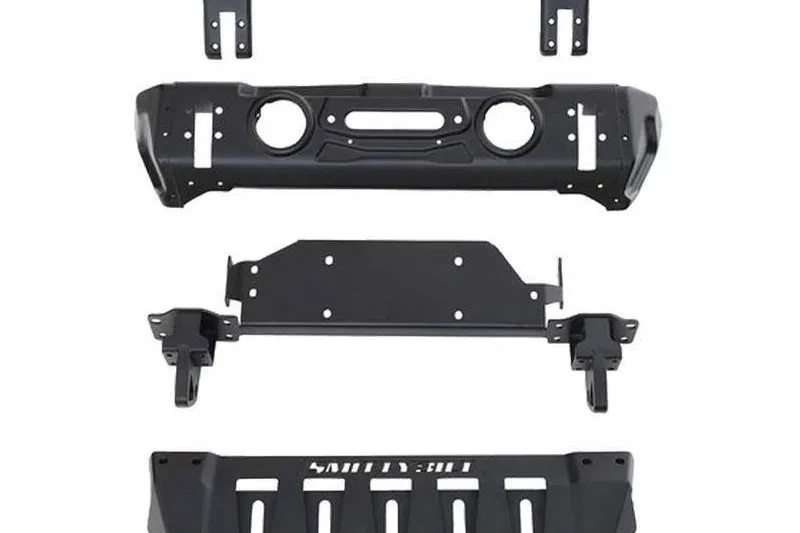 Sección central del parachoques modular delantero con barra parachoques Smittybilt Stryker