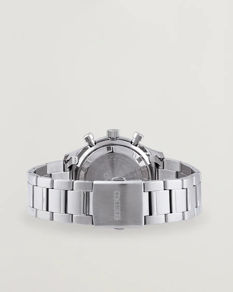 Seiko Chronograph 43mm Steel Black Dial