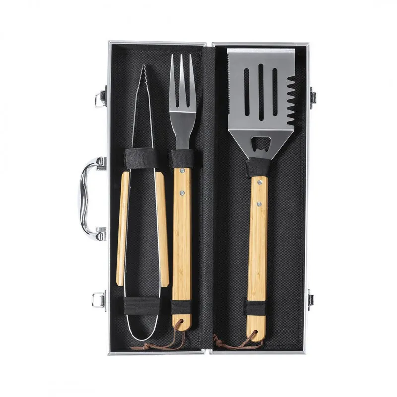 Set barbacoa acero inox. Lenvit