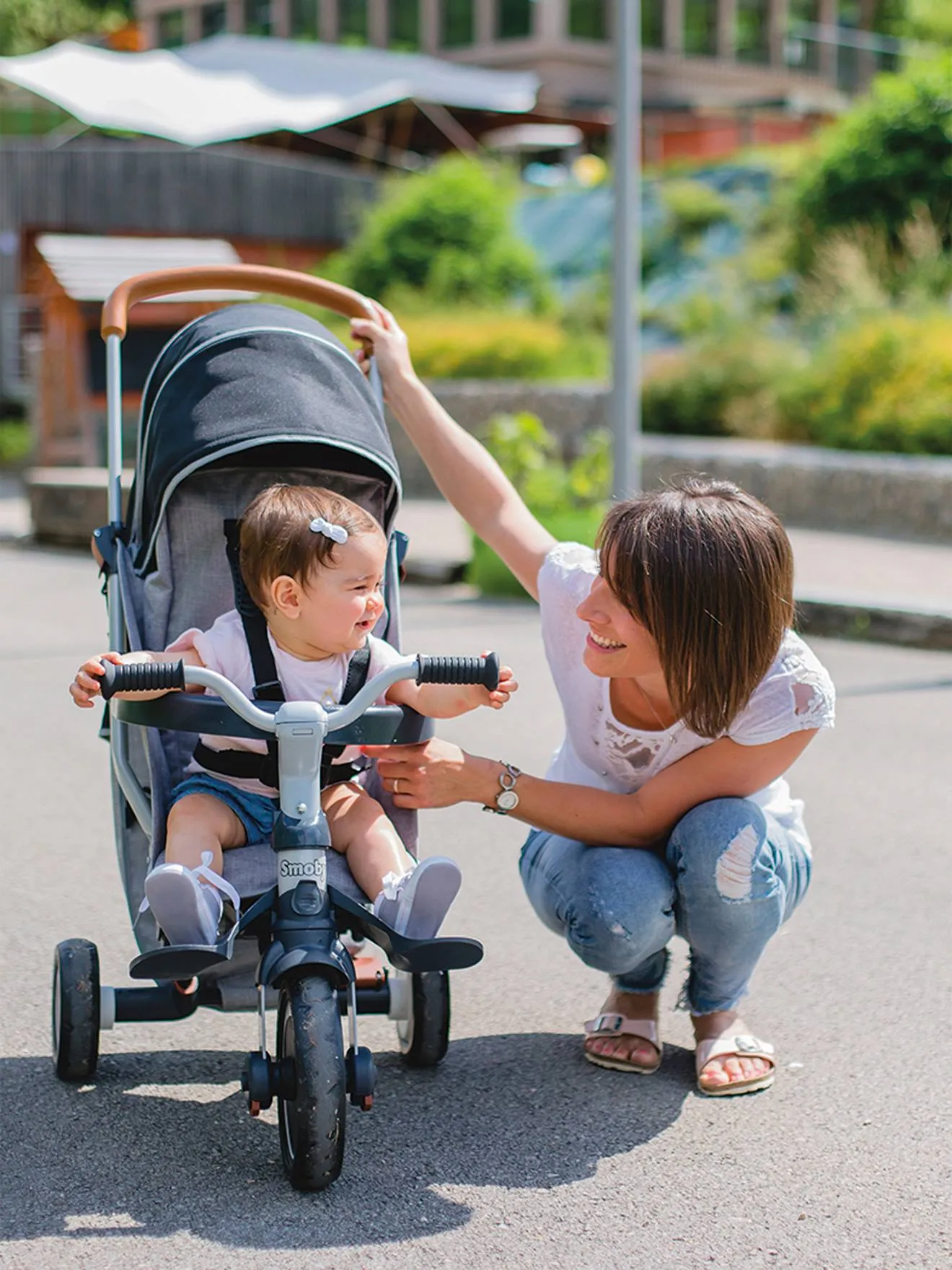 Silla de paseo y triciclo plegable evolutivo Robin Trike SMOBY