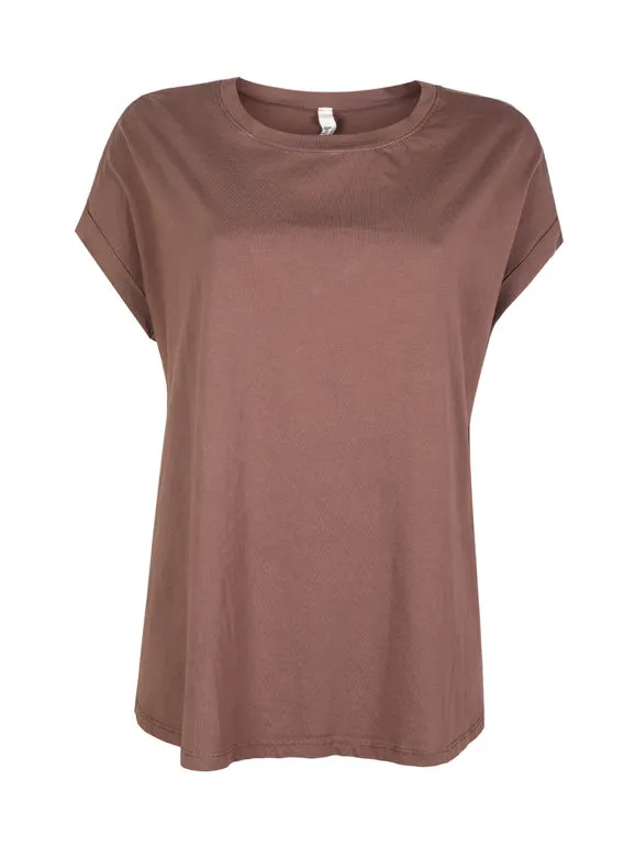 Solada Camiseta larga mujer color liso