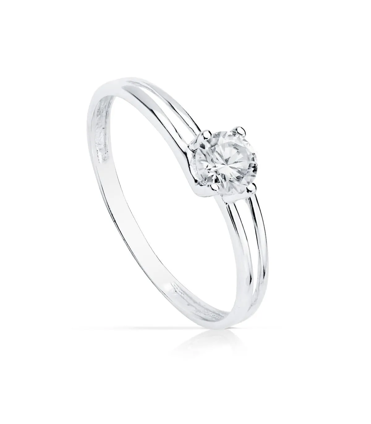 Solitario Mujer Oro blanco 18k Verona