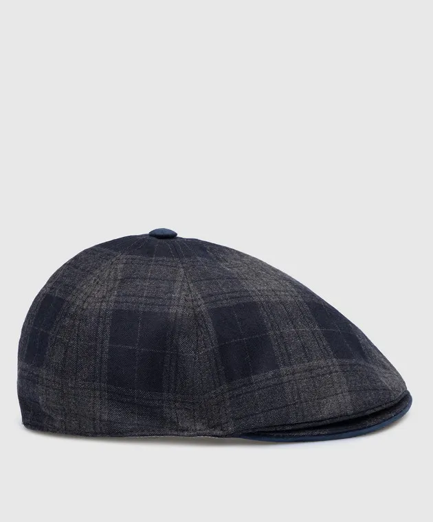 Stefano Ricci Children's plaid wool cap