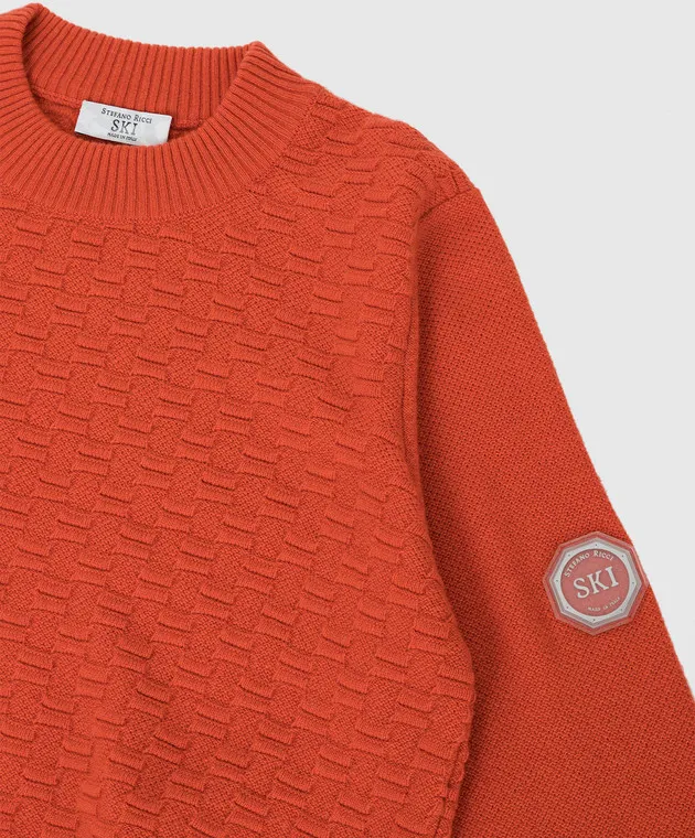 Stefano Ricci Patterned cashmere sweater for children