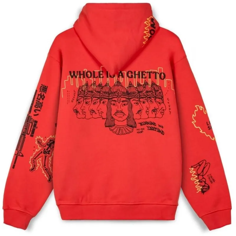 Sudadera Grimey Back At You Wide Hole Vintage Hoodie
