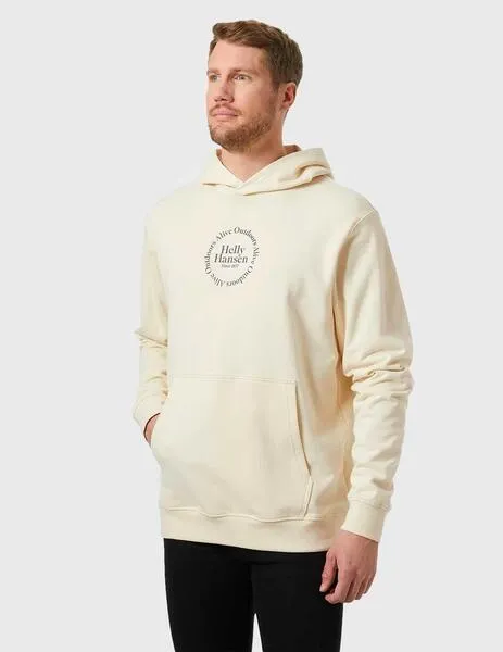 Sudadera Helly Hansen Core Graphic Hoodie beige para hombre