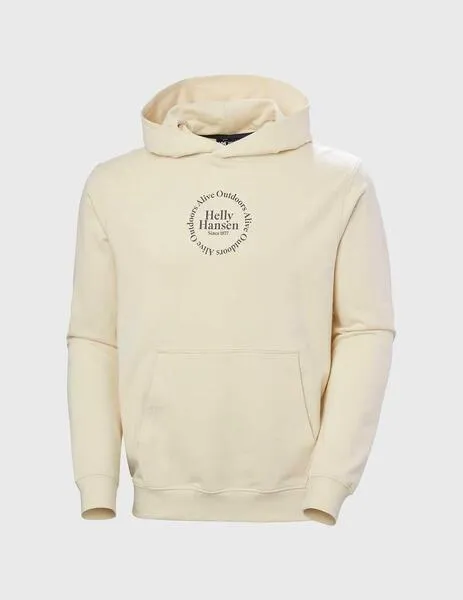 Sudadera Helly Hansen Core Graphic Hoodie beige para hombre