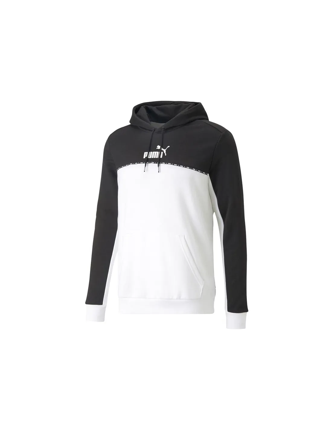 Sudadera Puma Essentials Block X Tape Hombre Black