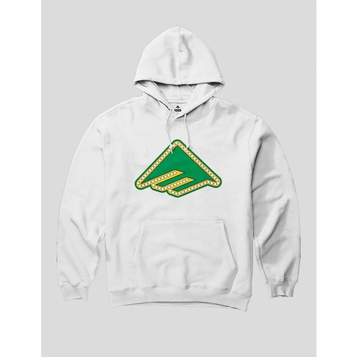 SUDADERA  X SHAKE JUNT TRIANGLE LIGHTS HOODIE  WHITE