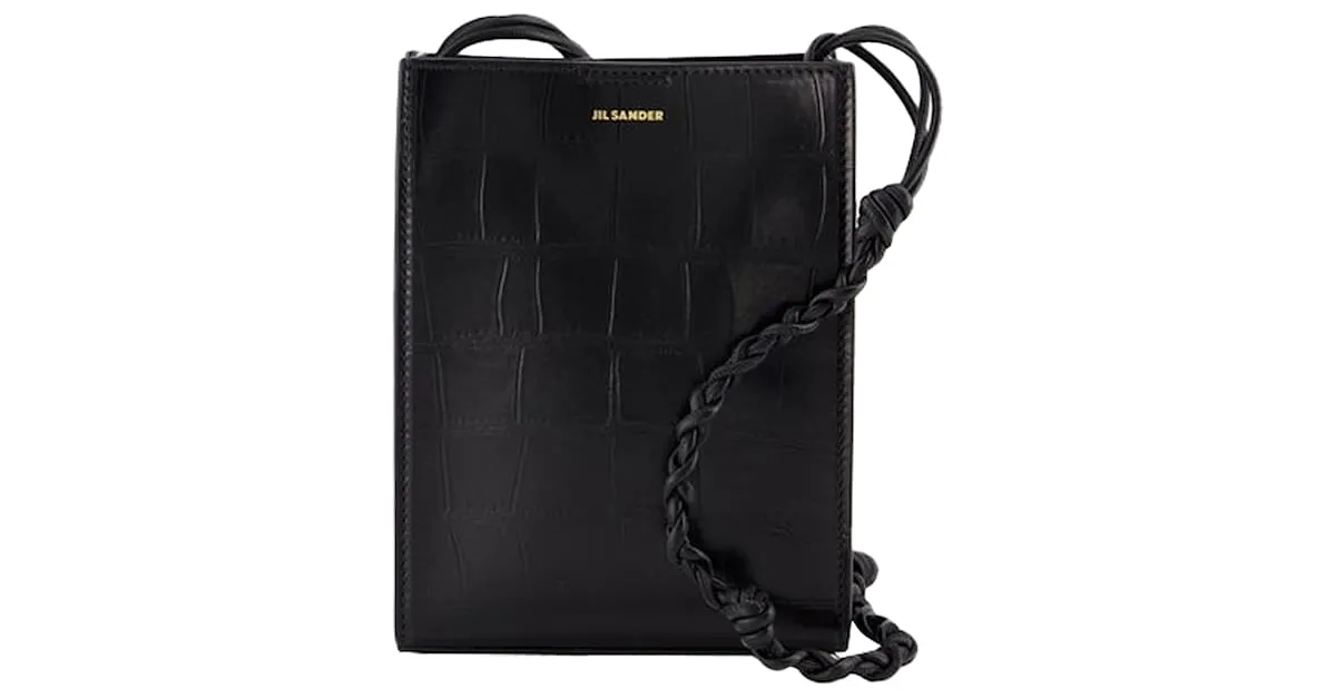 TANGLE PEQUEñO CROSSBODY  JIL SANDER  CUERO  NEGRO 