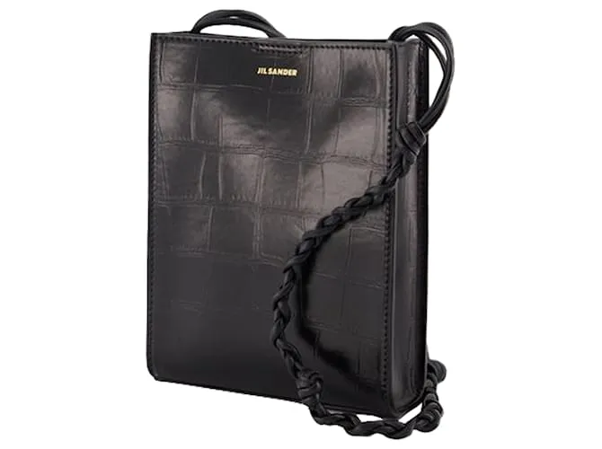 TANGLE PEQUEñO CROSSBODY  JIL SANDER  CUERO  NEGRO 