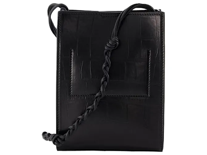 TANGLE PEQUEñO CROSSBODY  JIL SANDER  CUERO  NEGRO 