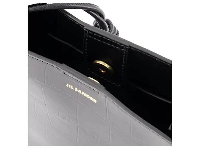 TANGLE PEQUEñO CROSSBODY  JIL SANDER  CUERO  NEGRO 