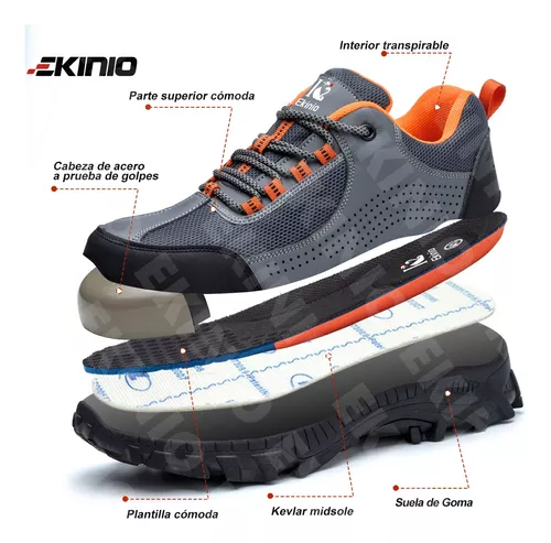 Tenis De Seguridad Zapatos Trabajo Industrial Hombre Ekinio