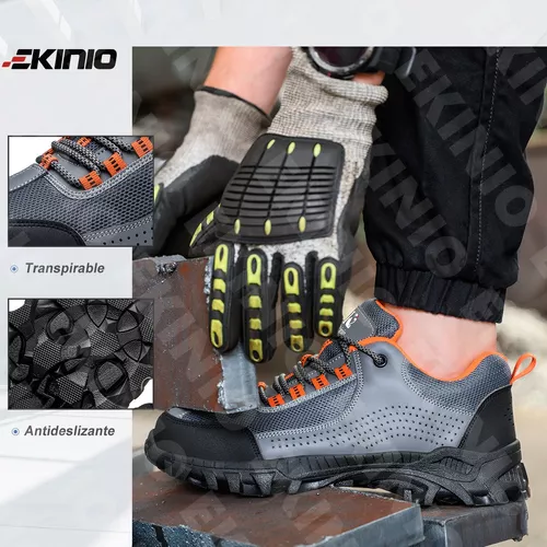 Tenis De Seguridad Zapatos Trabajo Industrial Hombre Ekinio