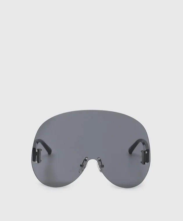 The Attico by Linda Farrow Karl black sunglasses