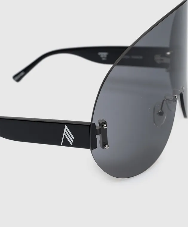 The Attico by Linda Farrow Karl black sunglasses