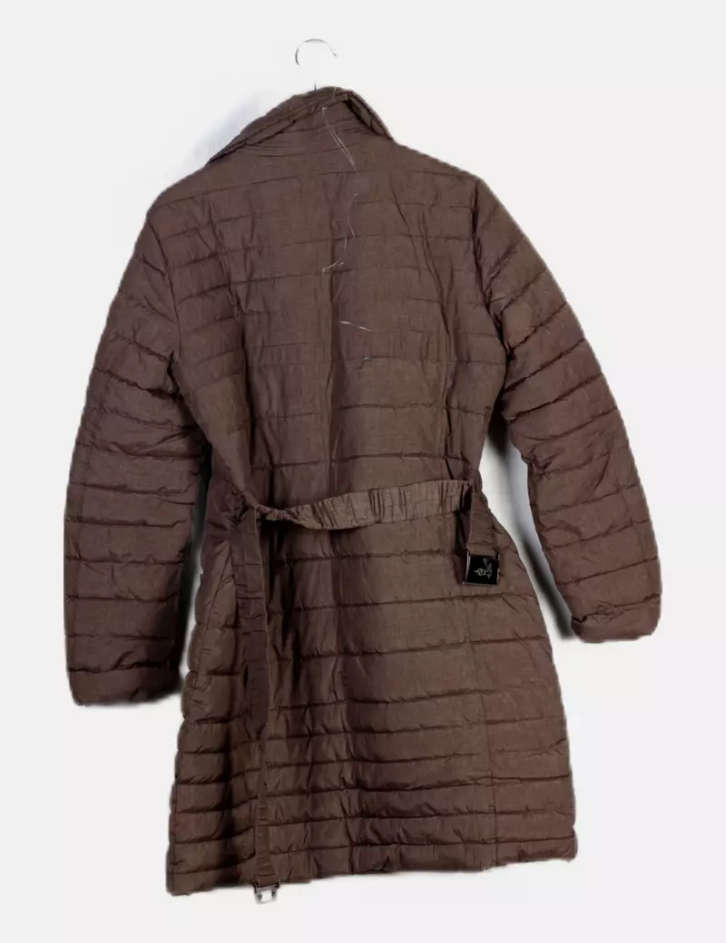 Trussardi Plumifero marrón acolchado