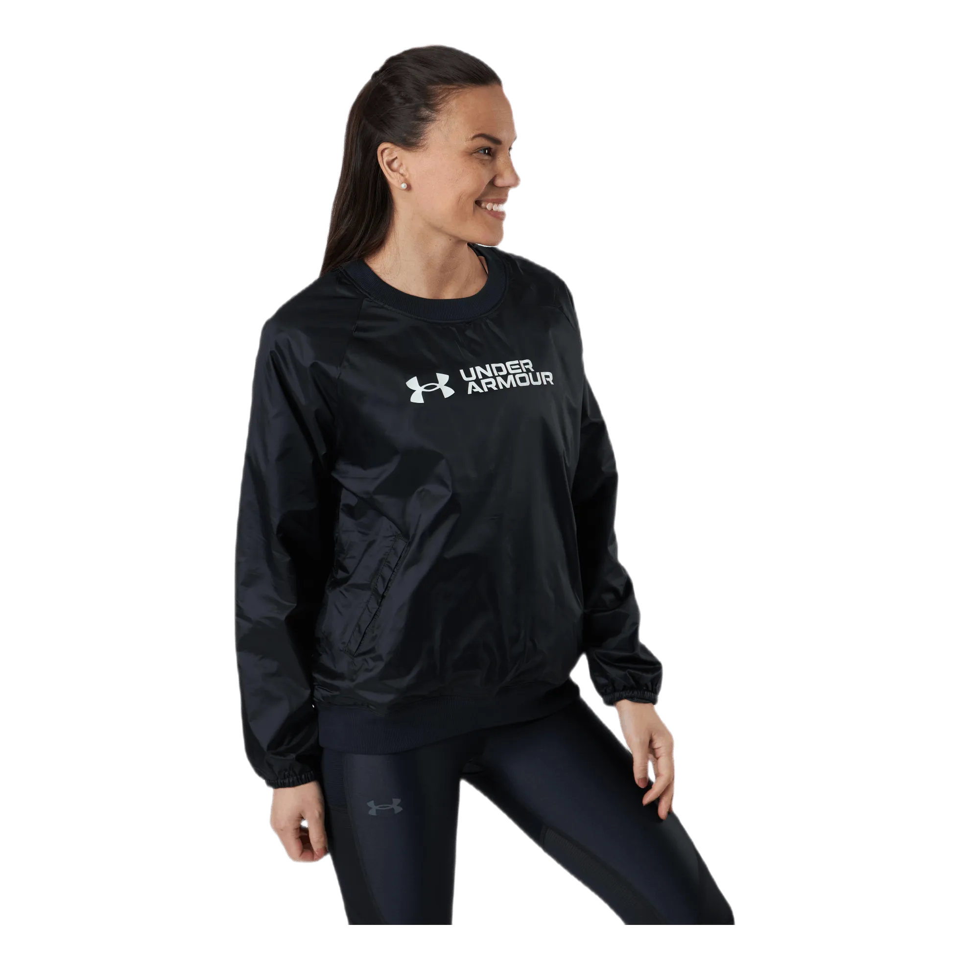 Under Armour Recover Woven Shine Crew Black