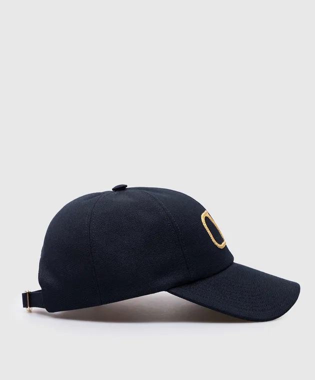 Valentino Blue cap with VLOGO embroidery