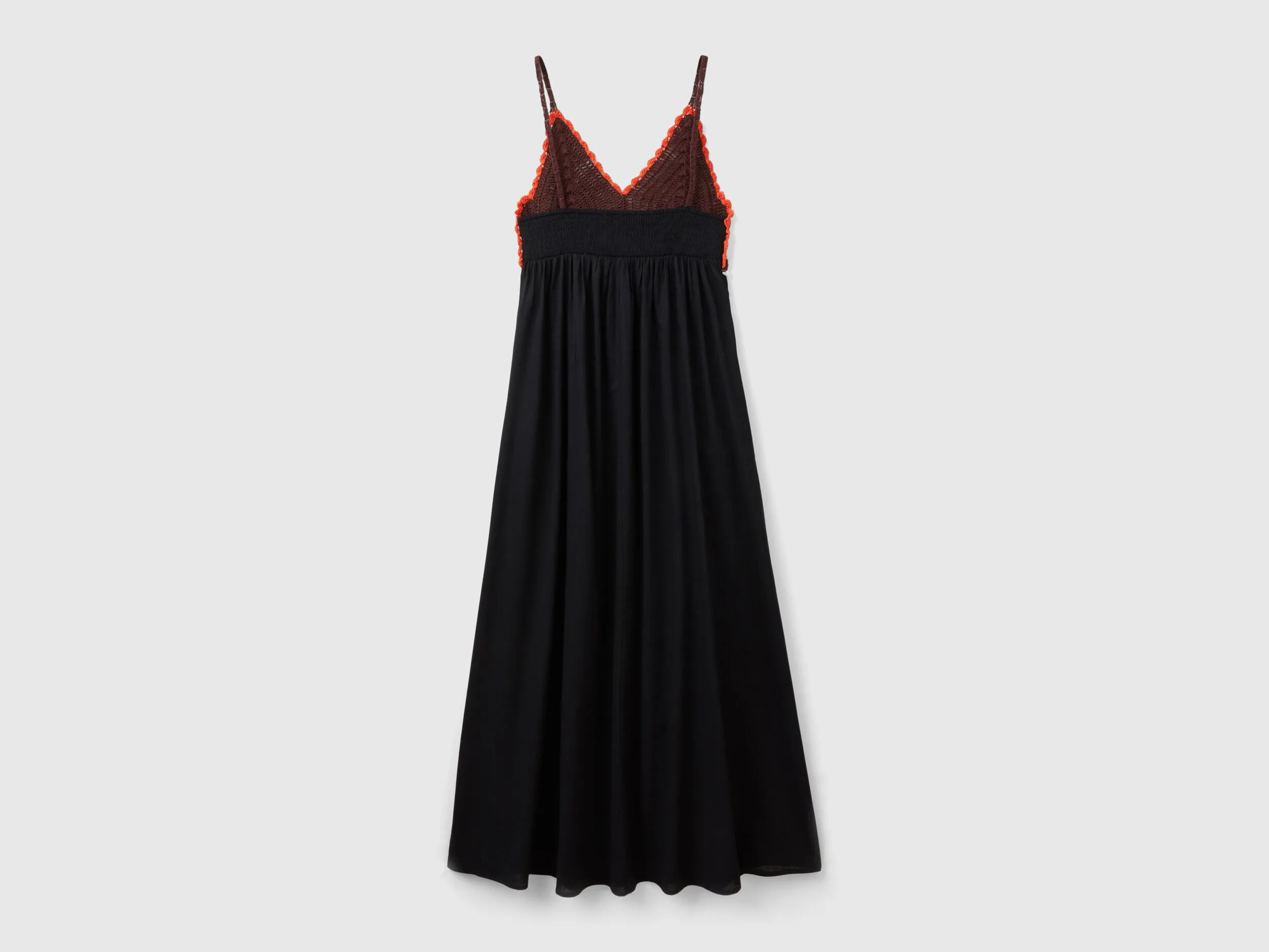 Vestido con top de ganchillo