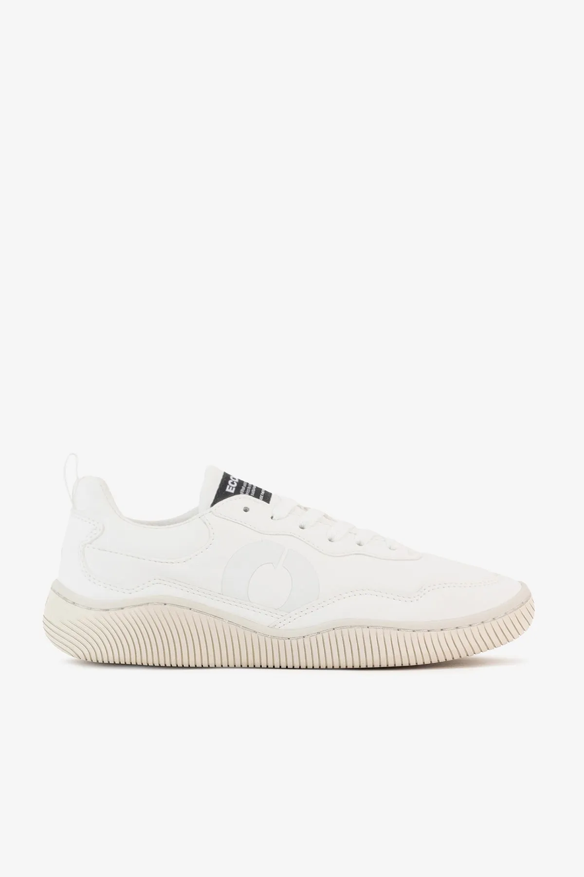 WHITE SYNTHETIC LEATHER ALCUDIA TRAINERS