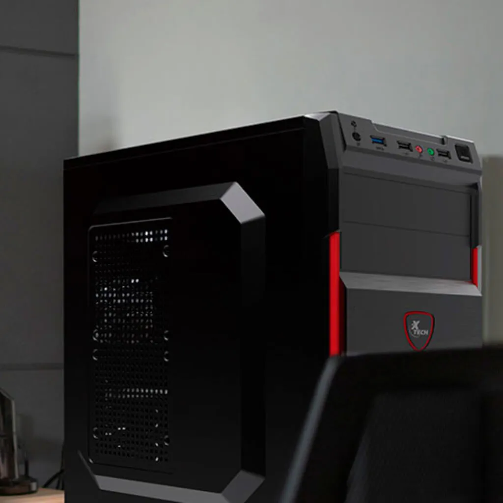 XTECH CAJA PARA CPU CON UNIDAD DE FUENTE DE ALIMENTACIóN ATX/MICROATX (XTQ214)