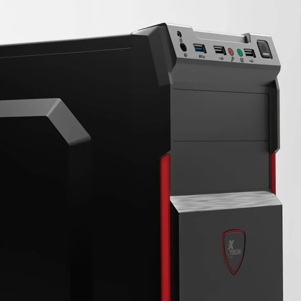 XTECH CAJA PARA CPU CON UNIDAD DE FUENTE DE ALIMENTACIóN ATX/MICROATX (XTQ214)