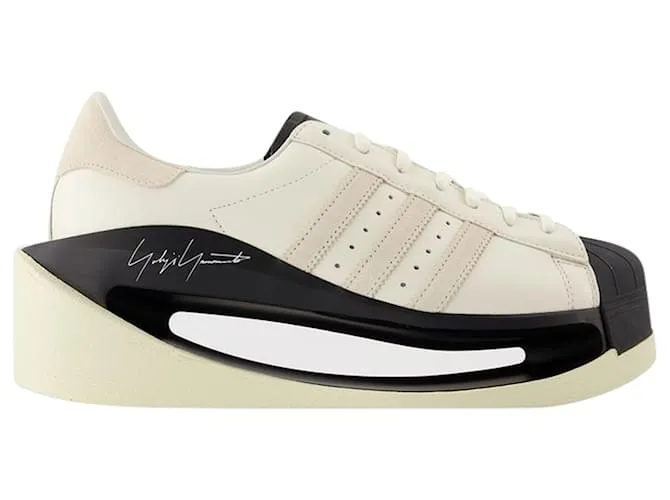 Y3 ZAPATILLAS GENDO SUPERSTAR  Y3  CUERO  BLANCO 