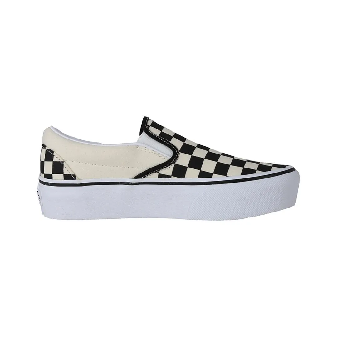 ZAPATILLA VANS WMNS PLATFORM CLASSIC SLIPON CHECKERBOARD WHITE/BLACK
