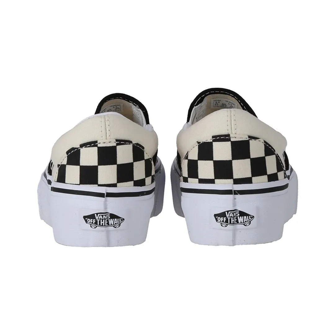 ZAPATILLA VANS WMNS PLATFORM CLASSIC SLIPON CHECKERBOARD WHITE/BLACK