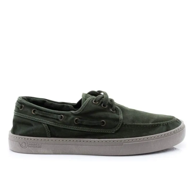 Zapatillas Lona Natural World 6603 Hombre Kaki