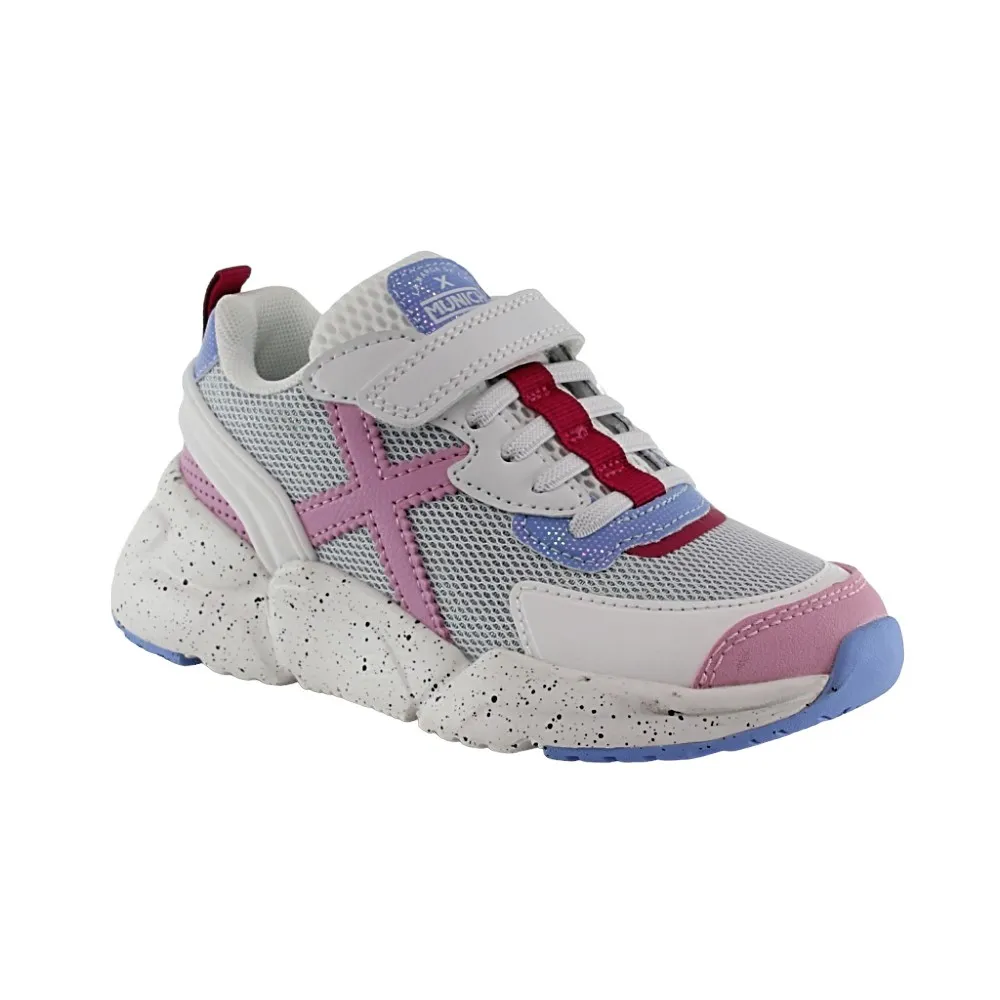 ZAPATILLAS MUNICH MINI TRACK BLANCOGRIS